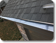 Gutter guard protection installed on a customer's home in Omaha, NE