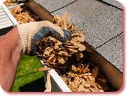 Grandview providing residential gutter cleaning services.